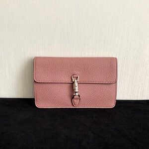 AUTHENTIC GUCCI 364434 Jackie Clutch bag Black Calf Leather 1206